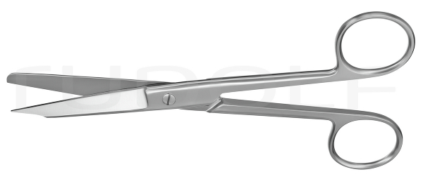 RU 2620-15 / Nail Splitting Scissors, Sh/Bl, Str. 15 cm, 6"