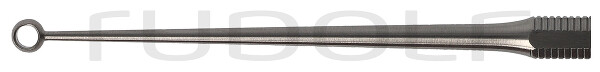 RU 7902-02 / Cureta Buck, Fig. 2,Recta, Aguda, I Ø 2.4 mm, E Ø 3.7 mm, 14.5 cm - 5 3/4"