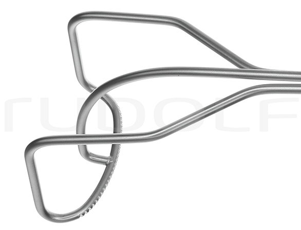 RU 4591-02 / Wundhaken Cooley, Gezahnt 21,5 cm, 45x50 mm