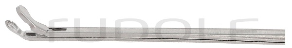 RU 7893-22/04 / Micro Ear Forceps, Curved Right, Shaft Length 8 cm - 3 1/4",