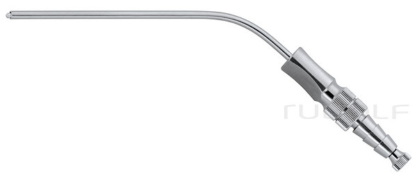 RU 6420-10 / Suction Tube Frazier (Fergusson), Ø 3,3mm 10 Ch/Fr, (Wl) 90 mm - 3 1/2", W. CUT-OFF, LUER-HUB and Stylet