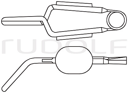 RU 3976-13 / Vessel Clips, Müller, Angled Closing Force: 50 G / 0. 49 N