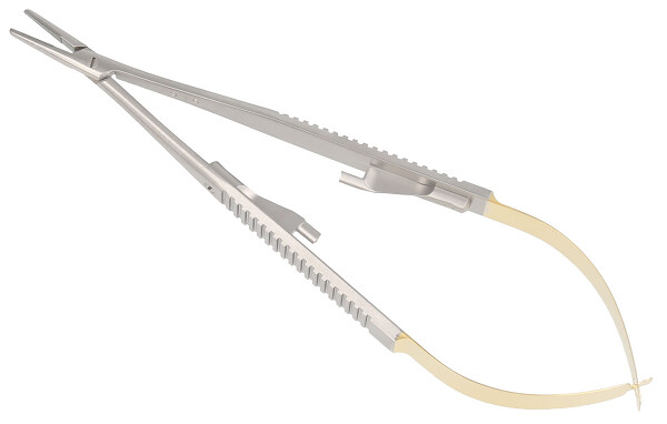 RU 5931-16 / Needle Holder Castroviejo, TC, Smo., Str. 14cm, 5 1/2"