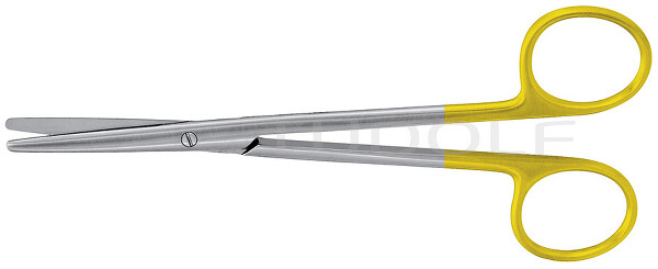 RU 1304-14 / Forbice Metzenbaum-Standard, Retta, TC, 14 cm - 5 1/2"