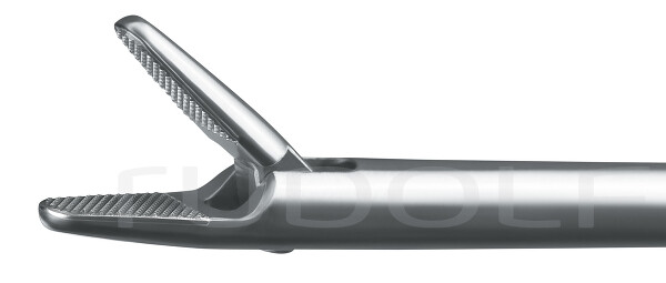 LP354-045 / Nadelhalter; TC; Gerade; Ergonomisch Gebogener Griff; NL 450mm; Ø5mm