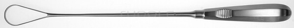 RU 7324-25 / Curetta Uterina Recamier, Rigida, Smussa 34,0 cm, Fig. 13,25 mm