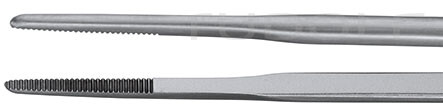 RU 4071-59 / Pinza Anatomica Gerald, Baionetta, Curva, 19,0 cm