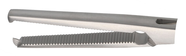RU 3420-23 / Pinza De Histerectomía Holzbach, Recta, 1x2 Dientes, 25,5 cm