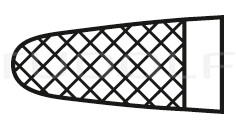 RU 6080-17 / Porte-Aiguille Olsen-Hegar, TC, Droit 17 cm