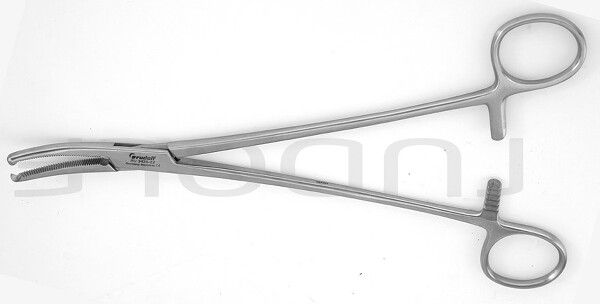 RU 3436-22 / Pinza P. Isteroscopia Wertheim, Curva F. 1x2D, 22,0 cm