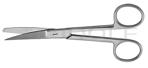 RU 1012-11 / Scissors, Sh/Bl, Cvd., Fig. 2 11,5 cm, 4,5"