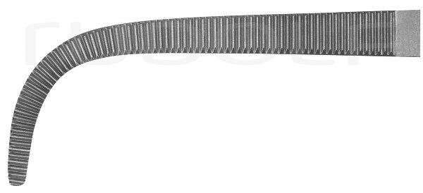 RU 3326-23 / Pinza Gemini Para Ligaduras, Curva, 23 cm