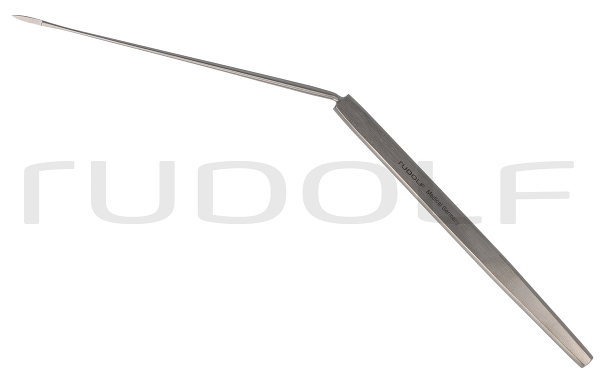 RU 7963-01 / Trommelfellmesser Sexton, Figur 1, Abgewinkelt, 18 cm