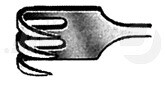 RU 4514-03 / Divaricatore Murphy, Acuto, 3 Denti 19,5 cm