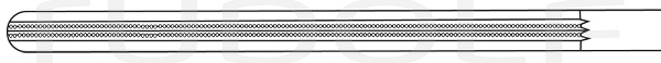 RU 6534-21 / Darmklemme Doyen, Atrauma, Gerade, (L) 21 cm