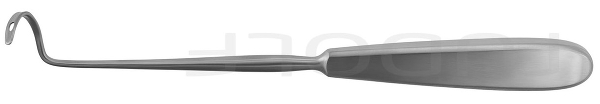 RU 6102-20 / Ago Per Legatura Deschamps-Standard Smusso, Per Mano Sinistra, 20 cm, Curvo A Destra