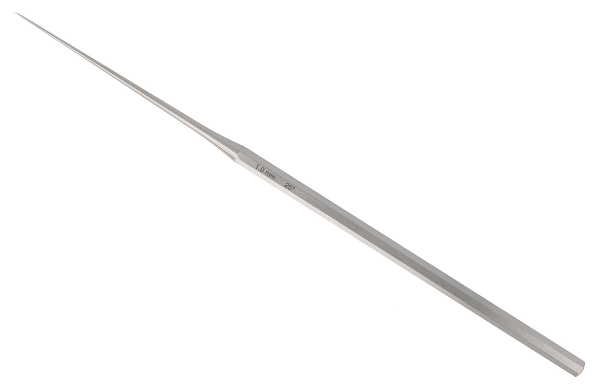 RU 7907-03/10 / Ohr-Häkchen Shambaugh, Scharf, Abgewinkelt 25°, 1 mm, 16 cm