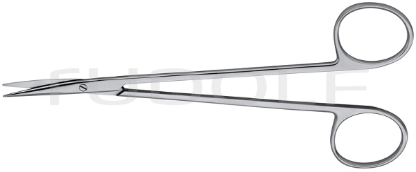 RU 1792-15 / Nerv-Präparierschere, Gebogen, 15,5 cm