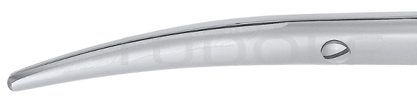 RU 1334-25 / Scissors Metzenb., Bl/Bl, Cvd., TC 25 cm, 10"