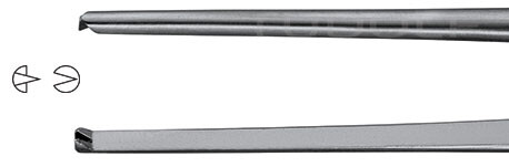 RU 4180-17 / Pinza Chirurgica Cushing, Retta, 1x2D 18,0 cm