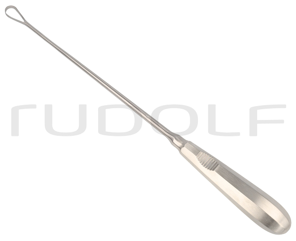 RU 7322-11 / Curette Utérine Recamier, Rigide Tranchante, 31,0 cm, Fig. 4, 11 mm
