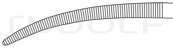 RU 3286-01 / Pince À Ligature Zenker, Courbée Légère 29,5 cm