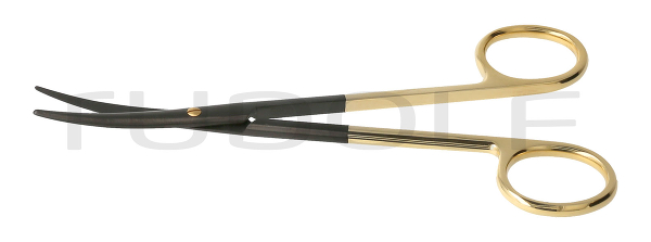 RU 1314-14N / Diss. Scissors, Metzenb-Stand. Cvd. Tc/Mc/Cc 14,5 cm, 5 3/4"