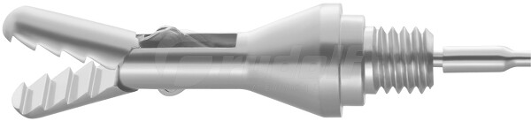 RS000-901 / Aufsatz Fasszange Alligator, Doppelbeweglich, Ø 10 mm