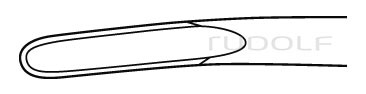 RU 5594-34 / Gubia Ruskin, Curva, 4 mm, 18 cm