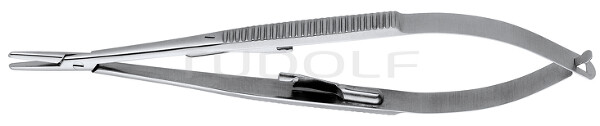 RU 5952-14 / Needle Holder Castroviejo Str., W. Ratchet, 1,5mm, 14,5cm, 5 3/4"