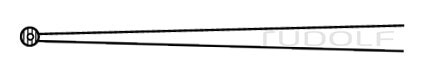 RU 4079-12 / Micro-Pinza Ad Anelli, Retta 15,0 cm, 1 mm