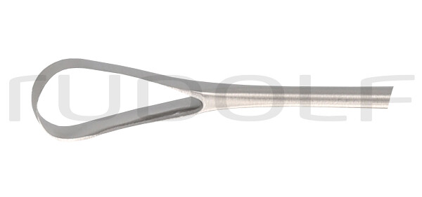 RU 7314-12 / Cureta Uterina Recamier, Rígida, Cortante, Fig. 5, 24x12mm, 26cm