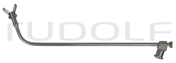 RU 8114-01 / Doppellöffel Zange, Vertikal Öffnend, Ø 4 mm, 70° N. Oben Geb., (Nl) 12 cm, mit LUER-LOCK