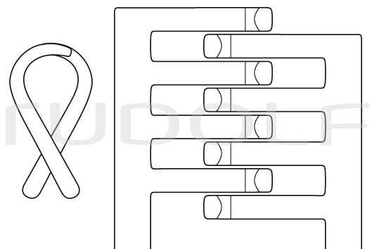 RU 4743-31 / Divaricatore Beckmann-Adson, Smussi 31cm, 4x4 Denti