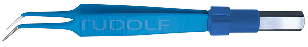 HF510-211 / Bipolare Pinzette, Flachstecker, Gewinkelt 11cm
, 0,25mm
, Standard
