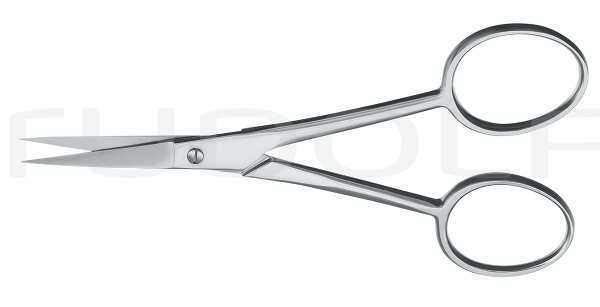 RU 2480-11 / Fine Scissors, Sh/Sh, Straight, (L) 11 cm - 4 1/4"