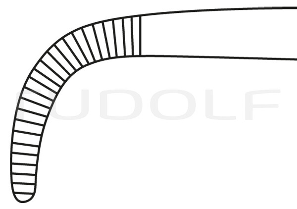 RU 3205-18 / Pince Hémostat. Baby-Adson, Courbée Forte, 18 cm