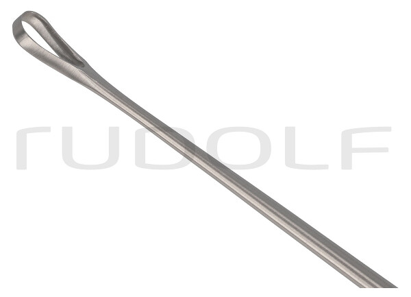 RU 7322-08 / Curette Utérine Recamier, Rigide Tranchante, 31,0 cm, Fig. 2, 8 mm