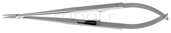 RU 5852-18 / Micro Needle Holder, W. Ratchet, Str. 18cm, 7"