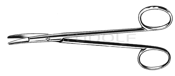 RU 1675-15 / Präparierschere Kilner (Ragnell), Gebogen 15,5 cm