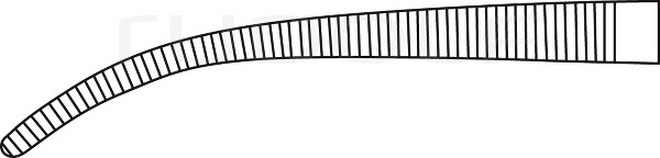 RU 3253-41 / Pinza Emostatica Kelly, Curva 19,0 cm