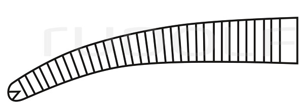 RU 3077-14 / Delic. Hemost. Fcps Baby-Crile, Cvd., 1x2T. 14,5 cm - 5 3/4"