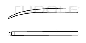 RU 8849-06 / Caspar Diss. 1mm, Cvd. Down, 21 cm - 8 1/4", 1 mm