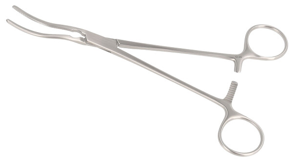 RU 7604-21 / Pinza Cardiovascolare Glover, Curva Per Anastomosi, 21cm