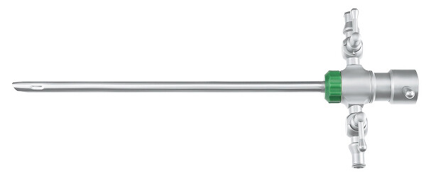 AT040-101 / Arthroskopschaft; Atraumatisch mit Drehbarem Spülanschluß; 2 Hähne; Ø5,5mm
