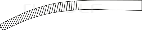 RU 3280-01 / Ligaturklemme Rumel, Gebogen 23,0 cm