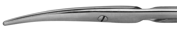 RU 1334-18RS / Präp. Schere Metzenbaum, Geb., Tc,Gezahnt 18,0 cm