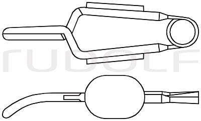 RU 3976-11 / Clip Per Vasi Müller, Curvo Forza Di Chiusura: 50G, 0.49N