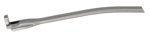 RU 8112-61 / Mikro-Antrumstanze, 360° Drehbar, Rückw. Schneidend, Schaft N. Unten Gebogen, 2 mm, (Nl) 10 cm, mit LUER-LOCK