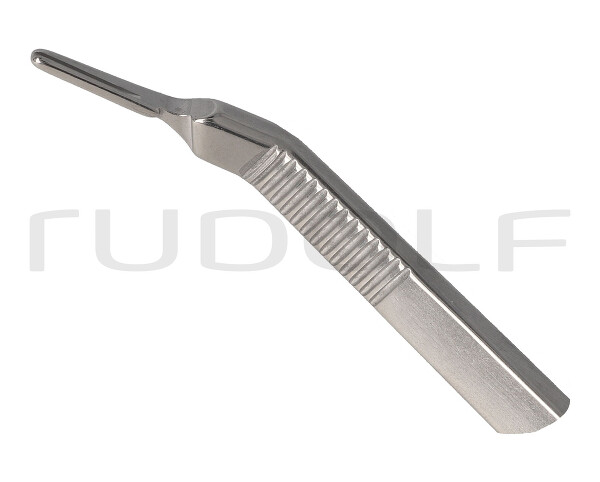 RU 4850-32 / Mango De Bisturí N° 3La, Angulado, 21 cm